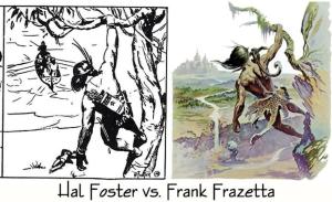 HAL FOSTER VS FRANK FRAZETTA